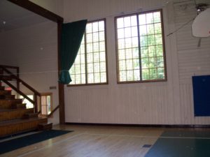Herbster Log Gym interior 2016 repair