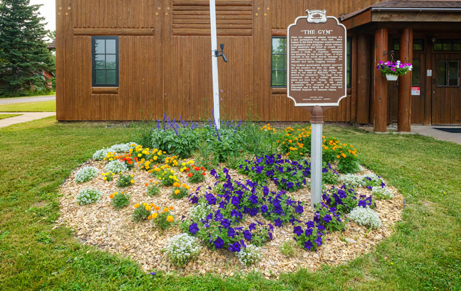 Herbster, Wisconsin Community Club garden